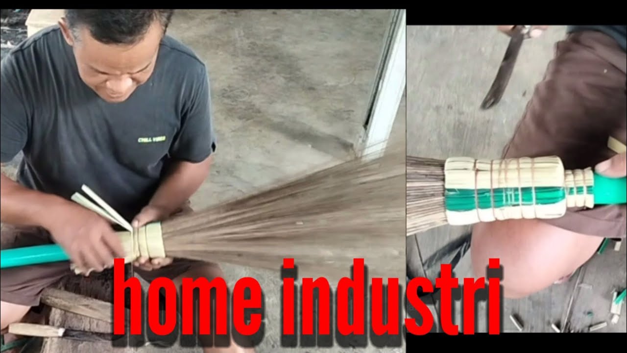 Home industry of broom sticks