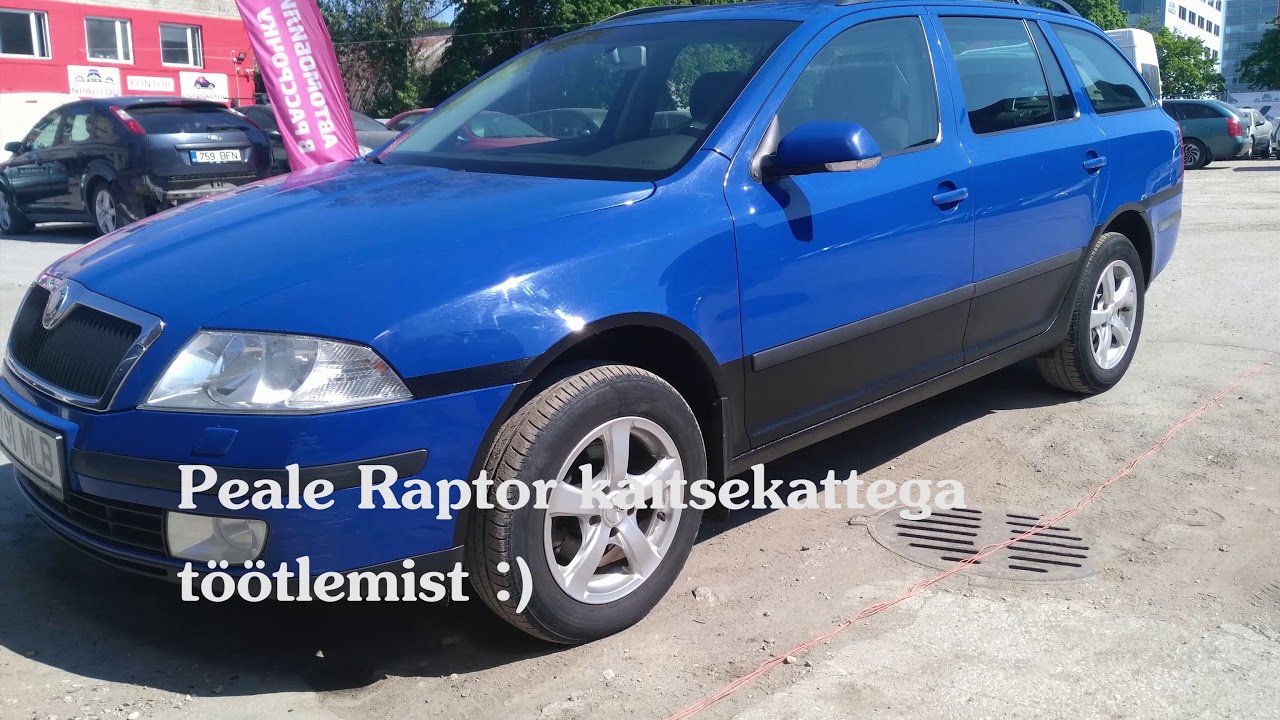 Škoda Octavia 2008 keretööd ja Raptor kaitsekattega katmine