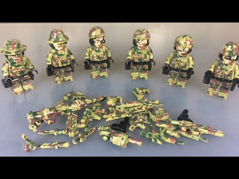 Военные минифигурки в камуфляже (LEGO аналог) / Lego minifigures (analogue)