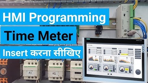 HMI Programming in Hindi |Insert Timer in HMI| PLC Programming