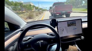 Tesla's full selfdriving almost resulted in crash in Vero Beach, Florida