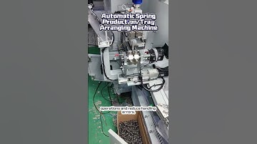 Revolutionizing Spring Production: Fully Automatic Tray Arranging System in Action!
