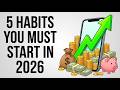 Top 5 Personal Finance Habits You Must Start Today