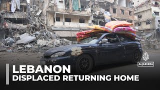 Lebanese residents return, survey the damage in war-torn Nabatieh