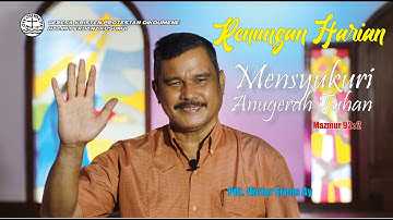 Mensyukuri Anugerah Tuhan