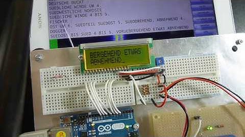 Decoding DWD DDH47 147.3kHz, Arduino UNO, DroidRTTY