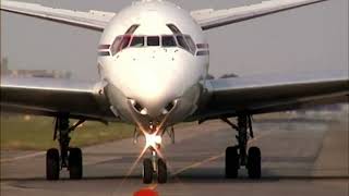 DOUGLAS DC-8-62  departure 9G-MKH ,  JT3D sound , Ostend Airport  2001