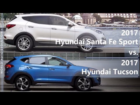 2017 Hyundai Santa Fe Sport vs 2017 Hyundai Tucson (technical comparison)