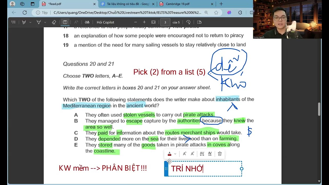 Cách làm và hiểu sâu PICK FROM A LIST để tự tin đạt 9.0 Reading - by Thế Quang at IELTS Từ Đầu