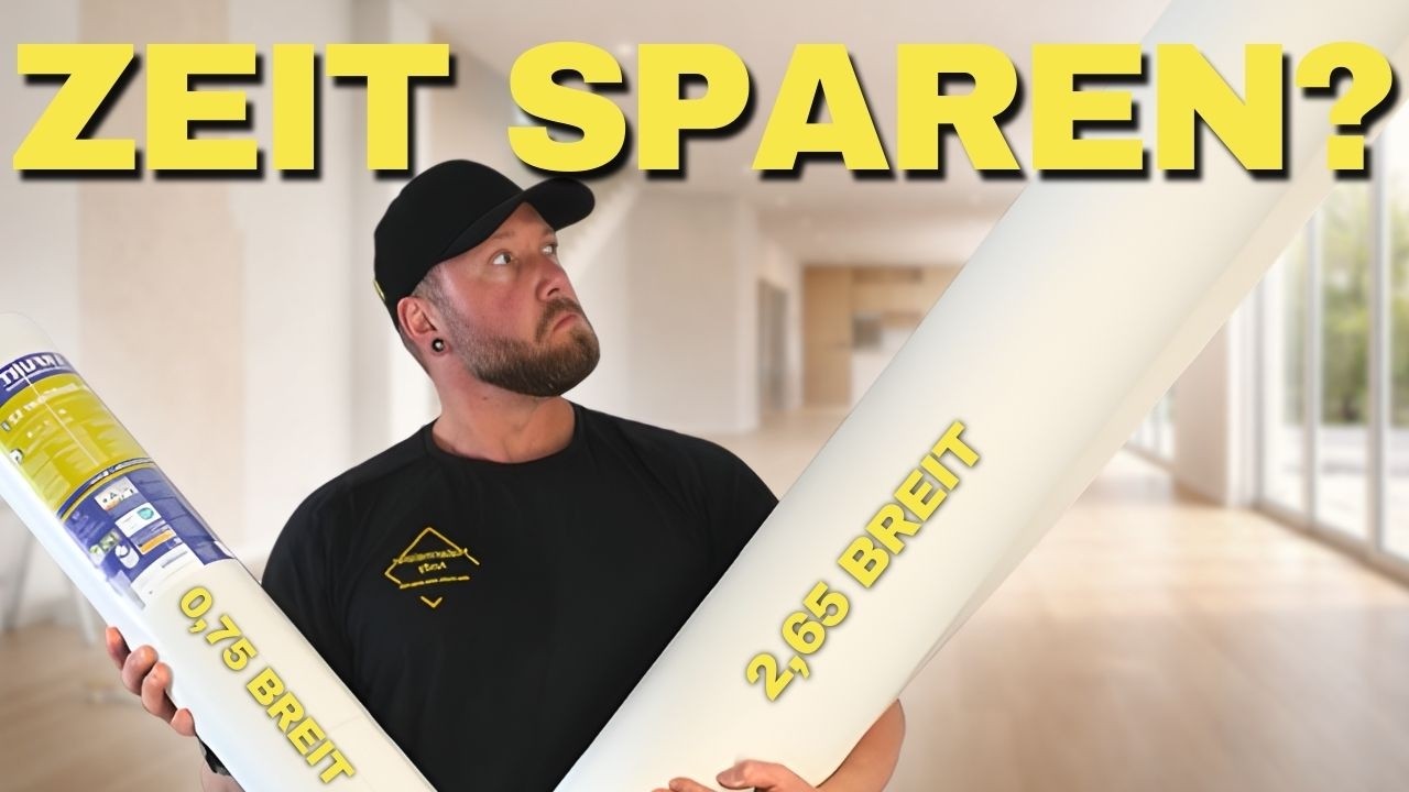 Tapezieren mit Giga-Rolle: Spart das wirklich Zeit?