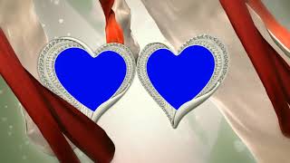 3D hd heart blue screen Effect video shadi background green screen effect wedding video