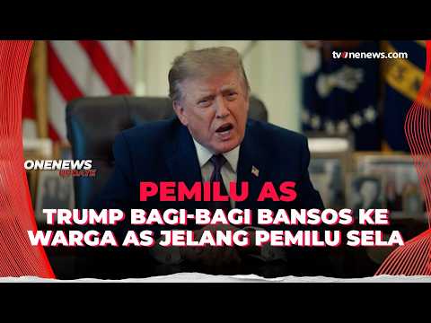 Trump Bagi-bagi Bansos ke Warga AS Jelang Pemilu Sela | OneNews Update