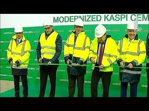 პრემიერი კასპის ცემენტის ქარხანაში