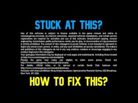 HOW TO FIX GTA 4 STUCK ON DISCLAIMER | How to Fix GTA IV | GTA IV stuck ...