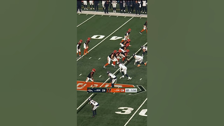 Bengals vs Broncos was crazy. Tee huggers with a game winning catch.