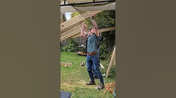 We built a climbing wall in a day #bouldering #climbing #project #homeworkout #fitness