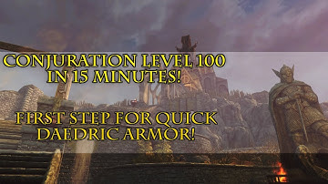 [Skyrim : Special Edition // Skyrim] How to get Conjuration up to Level 100 fast!