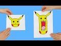 Đồ chơi trẻ em cách vẽ hình Pikachu bằng giấy gấp | Ngôi nhà trẻ thơ