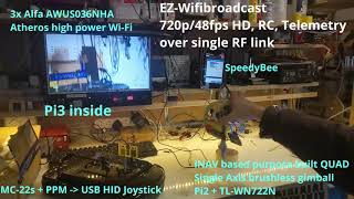 EZ-Wifibroadcast + INAV + brushless gimbal