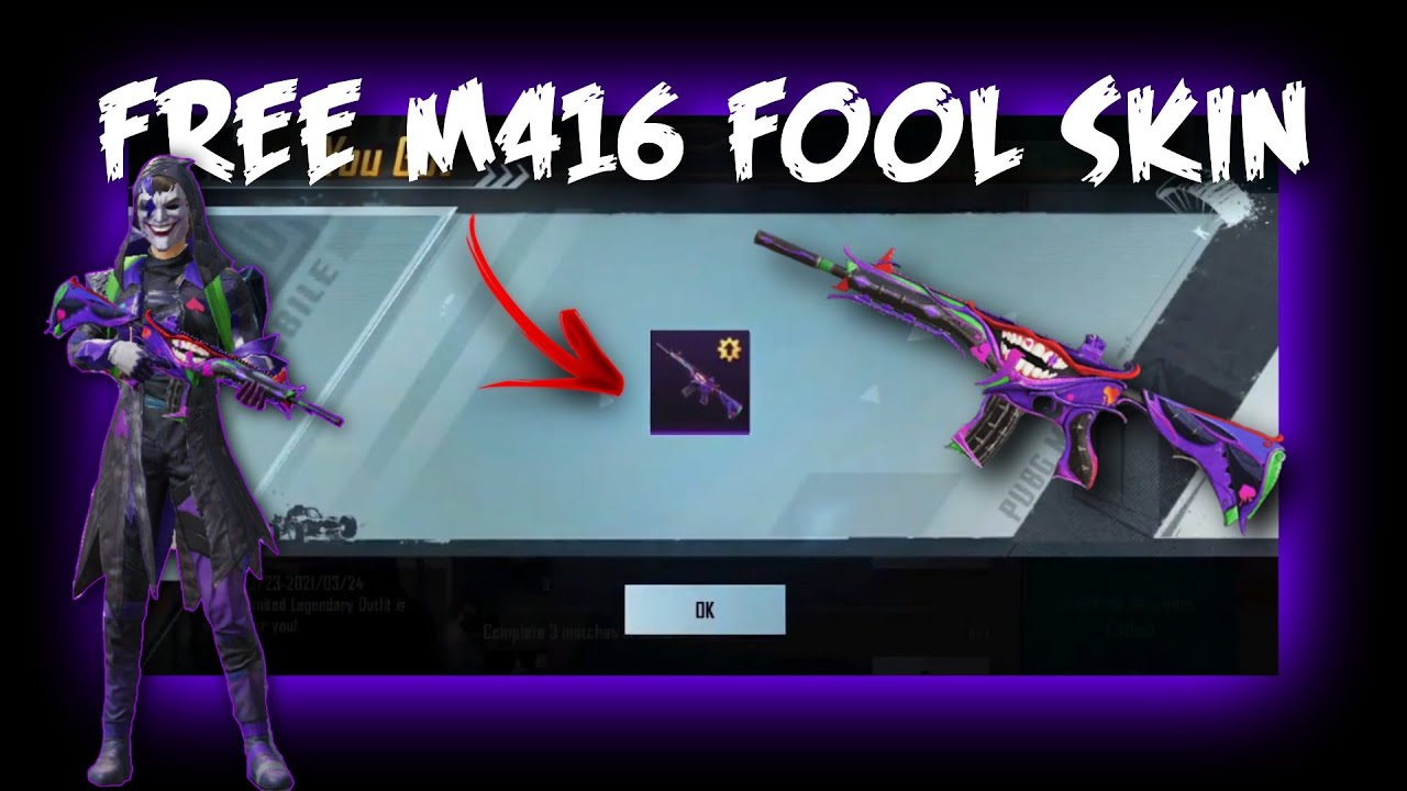 Get M416 Fool Skin Free😍🔥Redeem Code 100% Working New VPN Trick Live Proof🔥💓