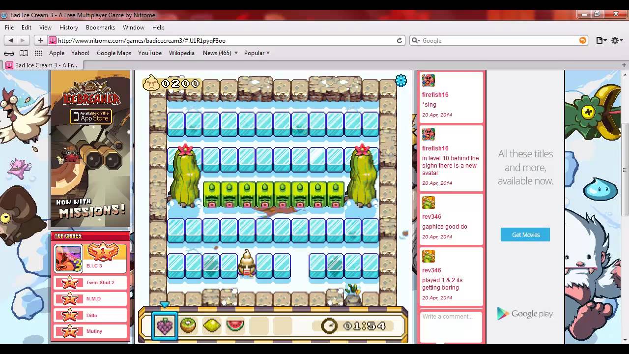 Nitrome gameplay Bad Ice Cream 3 YouTube