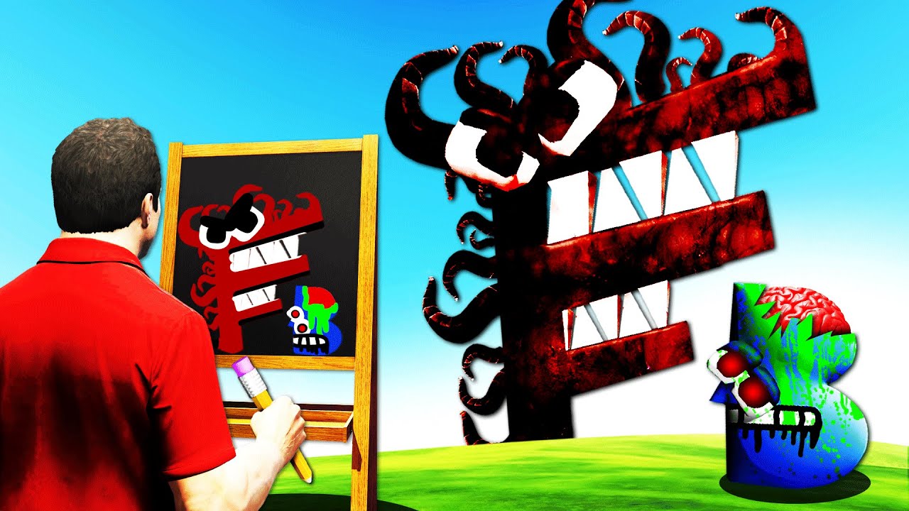 Drawing CURSED ALPHABET LORE To BRING ALIVE (GTA 5)