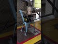 In houserocking test banquette chair steel