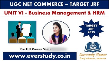 Complete Overview | Business Management & Human Resource Management | UGC NET Commerce