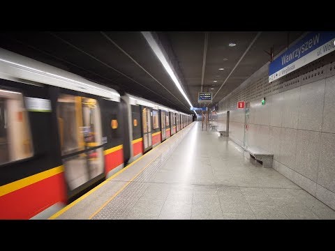 Poland, Warsaw, metro ride from Wawrzyszew to Młociny, 7X escalator, 5X elevator