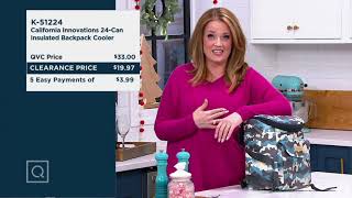 Pendingin Ransel Berinsulasi 24 Kaleng dari California Innovations di QVC screenshot 4