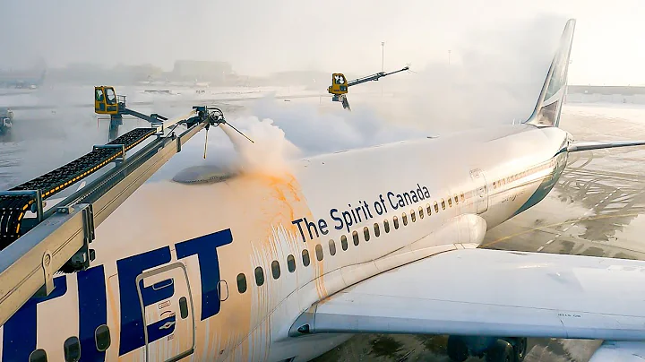 POV: WestJet 787 Full Body De-icing at Calgary YYC