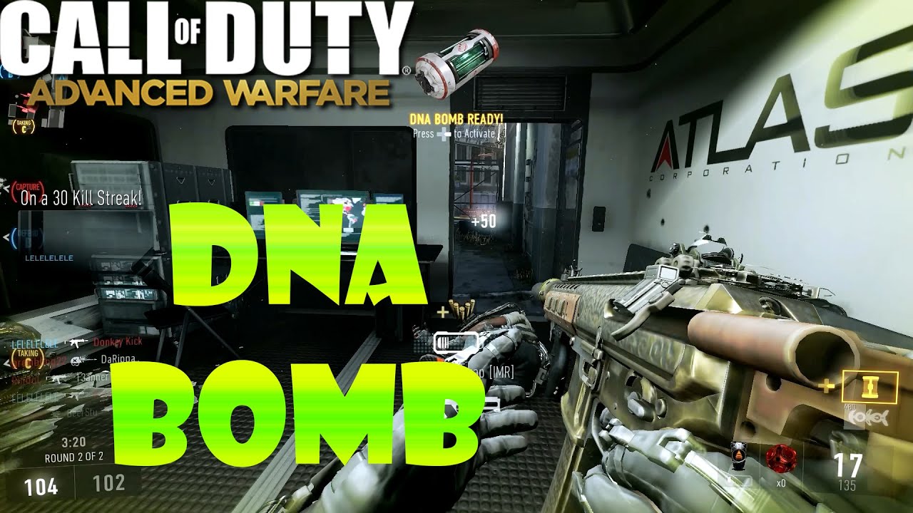COD Advanced Warfare DNA BOMB Gameplay (30 Kill Hidden Gunstreak)