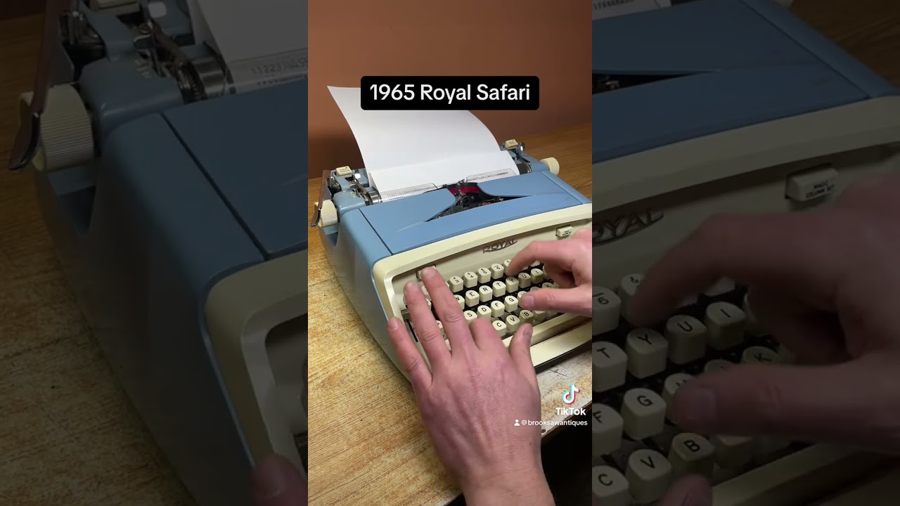 How to use all functions on a 1965 Royal Safari vintage portable