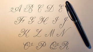 How To Write Copperplate 31 筆記体の書き方 Youtube