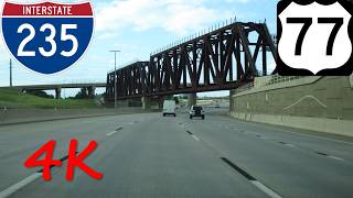 ⁴ᴷ Centennial Expressway/Broadway Extension (Interstate 235/US 77) northbound [4K VIDEO]