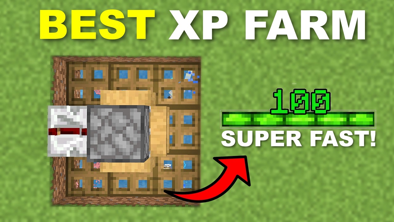 NEW EASIEST XP FARM in Minecraft Bedrock 1.21/26.1+! (No Trident) - YouTube