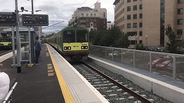 Irish Rail DART 8100 and 8500 Class Action at Grand Canal Dock (28/7/17)