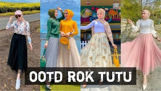Style OOTD hijab with rok tutu | trend ootd hijab 2020