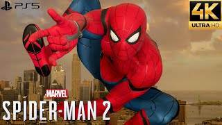 Marvel's Spider-Man 2 PS5 - Upgraded Classic Suit Free Roam Gameplay (4K 60FPS)