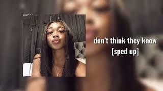 don’t think they know - chris brown ft aaliyah [sped up]