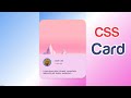 CSS Card Slide Up Hover Effect
