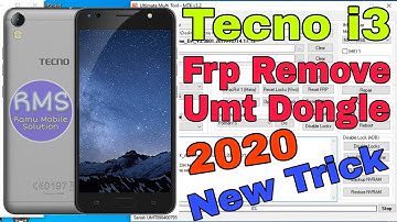Tecno i3 Frp Unlock With UMT Dongle || New Method || Ramu Mobile Solution