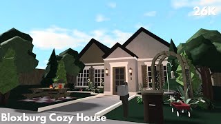 Bloxburg Cozy Aesthetic House Build Exterior Tour Speedbuild
