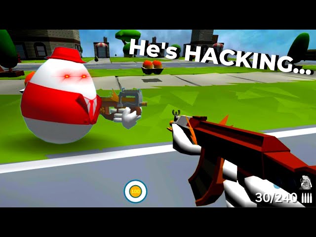 1v1ing the WORST HACKER in Shell Shockers! 