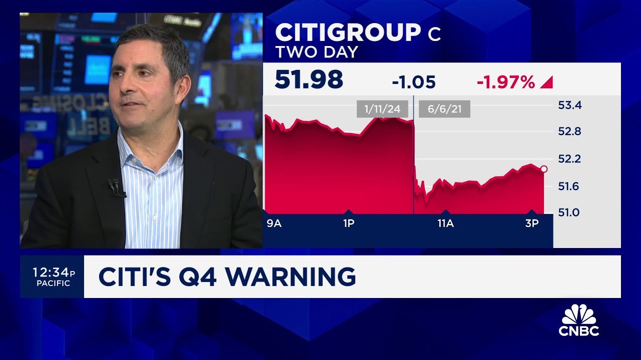 Citi CEO: The Fourth Quarter Was Very Disappointing
