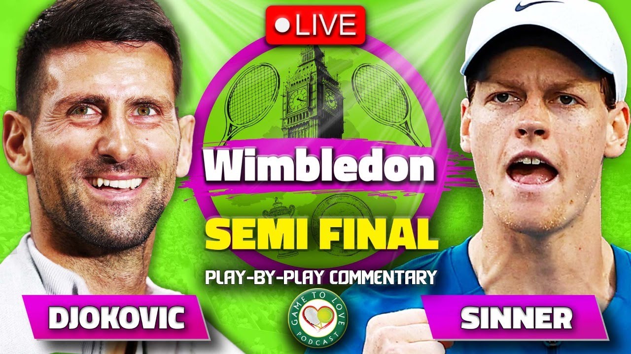 djokovic sinner live