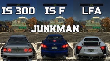 Lexus IS 300 vs Lexus IS F vs Lexus LFA - NFS MW Redux V3 - WHICH IS FASTEST ?