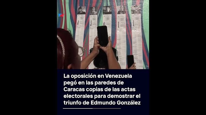 TENSIÓN EN VENEZUELA I La oposición empapeló Caracas con las actas de las elecciones