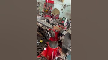 Lathe Machine Magic Boring Engine Blocks #engine #mechanic #workshop #skills #shorts #trending