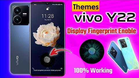vivo y22 in display fingerprint settings | vivo y22 fingerprint settings | display fingerprint vivo
